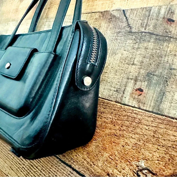 Vintage Monsac Original Leather Shoulder Bag - Picture 3 of 10